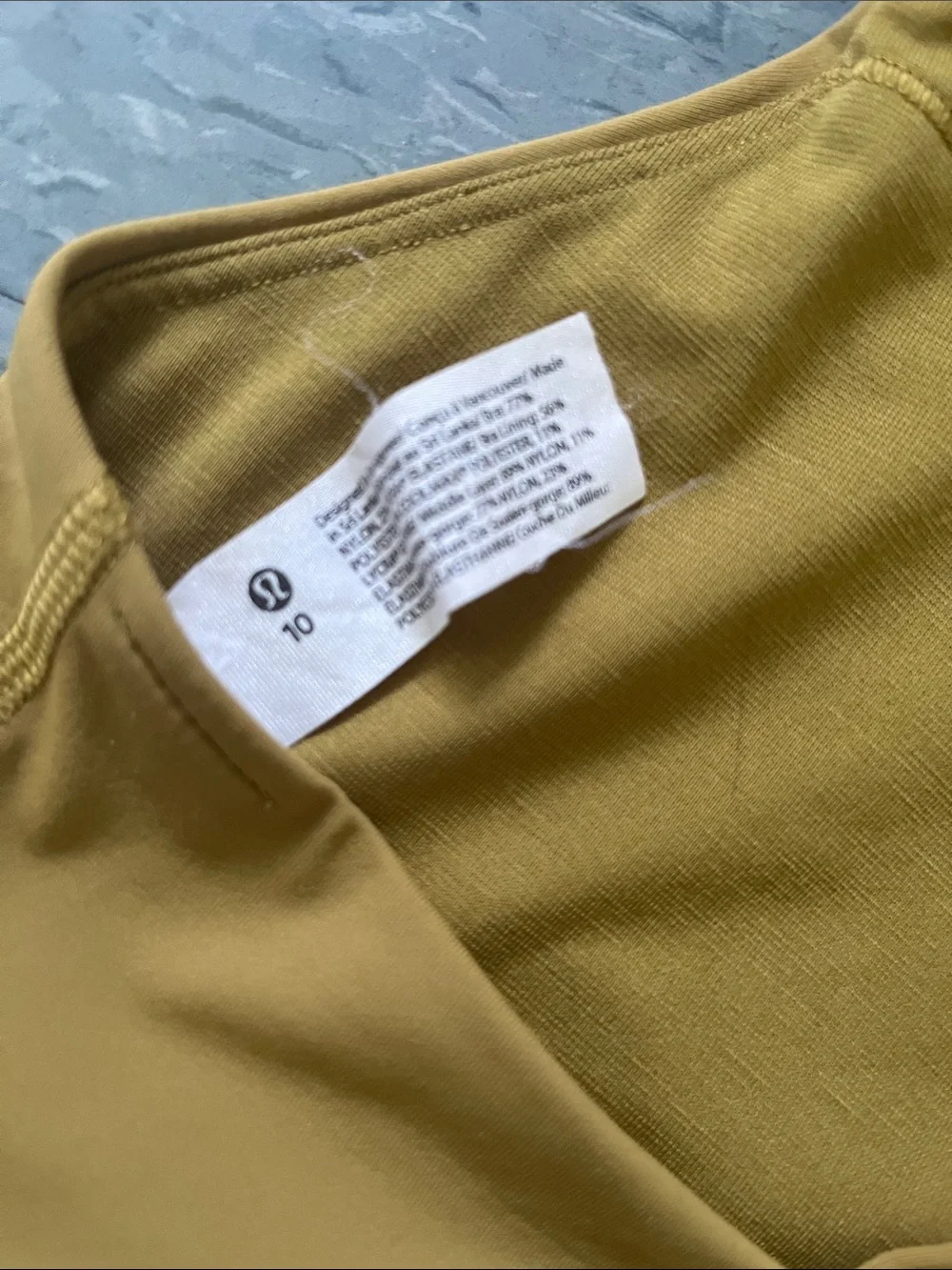 lululemon athletica Strappy Sports Bra - Mustard Yellow